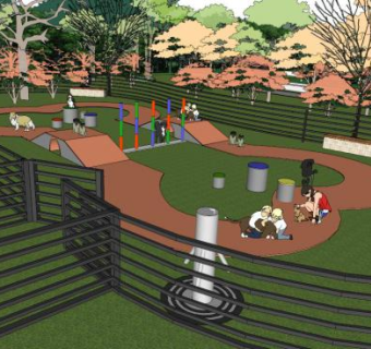 宠物乐园su模型下载_sketchup草图大师SKP模型