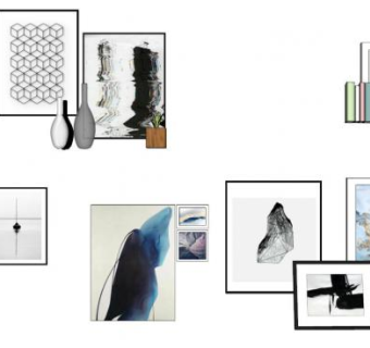 室内挂件su模型下载_sketchup草图大师SKP模型