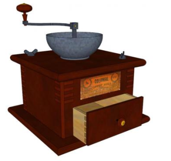 磨豆机su模型下载_sketchup草图大师SKP模型