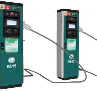 汽车充电桩SU模型下载_sketchup草图大师SKP模型