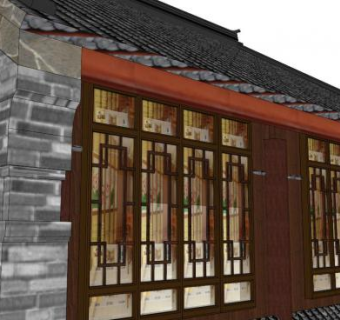 墀头SU模型下载_sketchup草图大师SKP模型