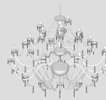欧式古灯su模型下载_sketchup草图大师SKP模型