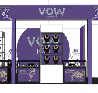 珠宝展厅su模型下载_sketchup草图大师SKP模型