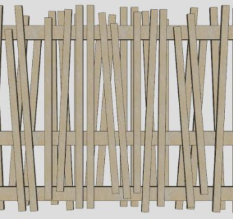 乡村篱笆su模型下载_sketchup草图大师SKP模型