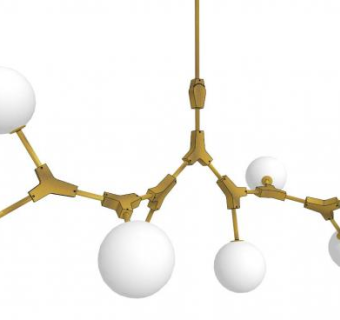 loft工业风吊灯SU模型下载_sketchup草图大师SKP模型
