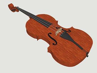 小提琴的SKP模型素材设计_su模型下载 草图大师模型_SKP模型