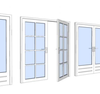 弹簧门su模型下载_sketchup草图大师SKP模型