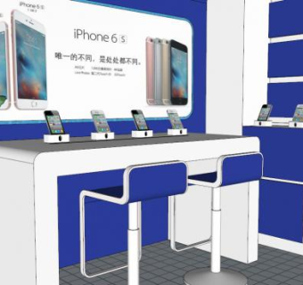 手机柜台su模型下载_sketchup草图大师SKP模型