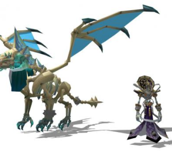 现代魔兽恶龙角色SU模型下载_sketchup草图大师SKP模型