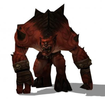 现代魔兽游戏角色SU模型下载_sketchup草图大师SKP模型