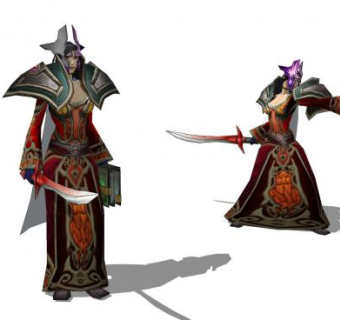 魔兽世界人物SU模型下载_sketchup草图大师SKP模型
