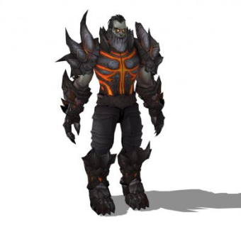 魔兽人物SU模型下载_sketchup草图大师SKP模型