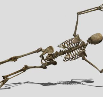 人形骷髅动作SU模型下载_sketchup草图大师SKP模型