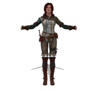 现代游戏人物SU模型下载_sketchup草图大师SKP模型