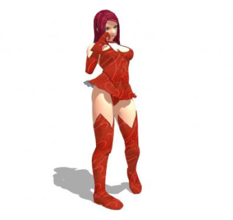 现代游戏人物sketchup模型下载_sketchup草图大师SKP模型