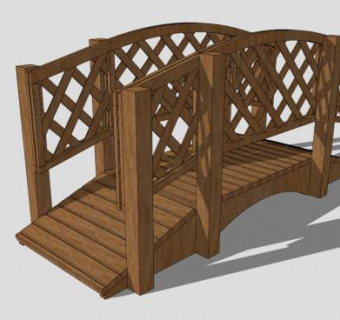 小木桥su模型下载_sketchup草图大师SKP模型