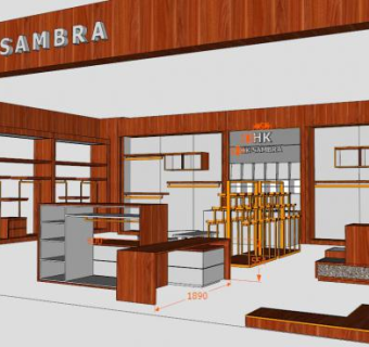 男装店su模型下载_sketchup草图大师SKP模型