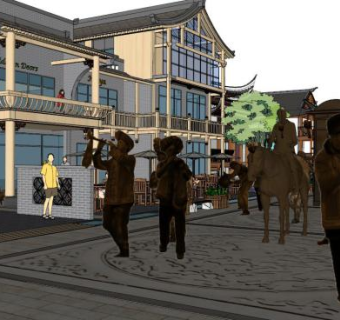 少数民族su模型下载_sketchup草图大师SKP模型