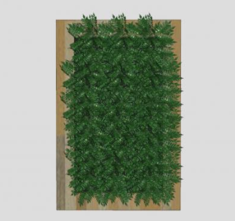 植物墙垂直花园SU模型下载_sketchup草图大师SKP模型