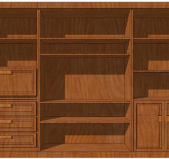 美式田园电视柜su模型下载_sketchup草图大师SKP模型