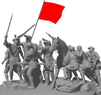 抗战雕塑su模型下载_sketchup草图大师SKP模型