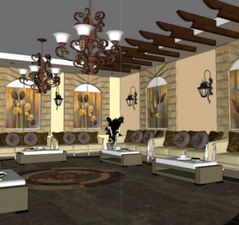 报告厅桌椅su模型下载_sketchup草图大师SKP模型