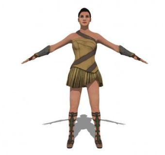 游戏人物SU模型下载_sketchup草图大师SKP模型