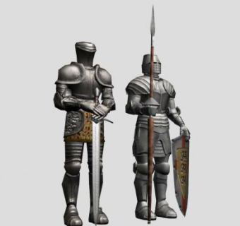 骑士雕像su模型下载_sketchup草图大师SKP模型