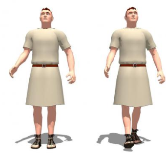 现代游戏男人站姿SU模型下载_sketchup草图大师SKP模型