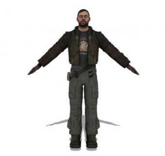 现代游戏男角色SU模型下载_sketchup草图大师SKP模型