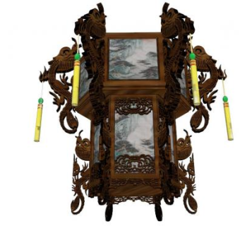 古典灯饰su模型下载_sketchup草图大师SKP模型