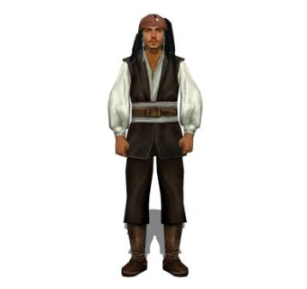 杰克船长SU模型下载_sketchup草图大师SKP模型