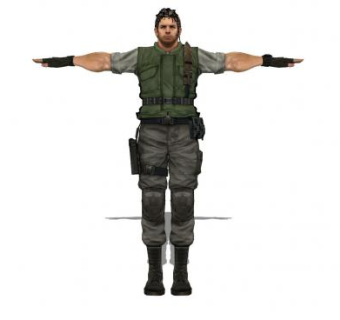 现代战士人物SU模型下载_sketchup草图大师SKP模型