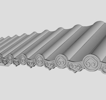 古建筑瓦当su模型下载_sketchup草图大师SKP模型