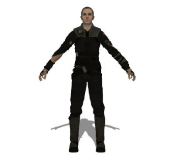 游戏男角色SU模型下载_sketchup草图大师SKP模型