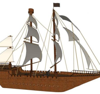 帆的su模型下载_sketchup草图大师SKP模型