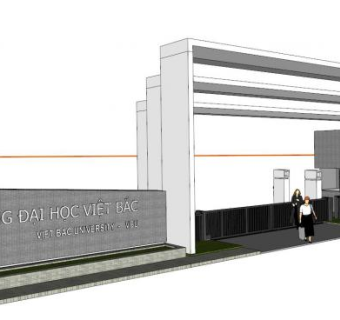 大学校门su模型下载_sketchup草图大师SKP模型