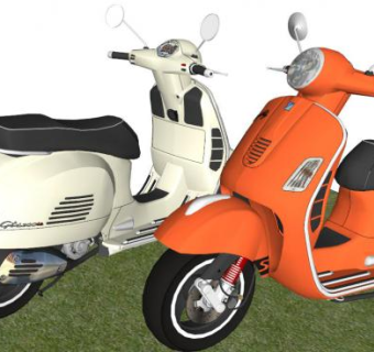 电动车SU模型下载_sketchup草图大师SKP模型