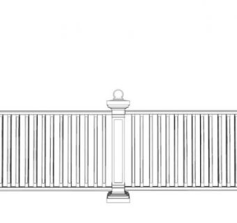 无障碍通道护栏su模型下载_sketchup草图大师SKP模型
