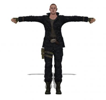 逼真游戏角色SU模型下载_sketchup草图大师SKP模型