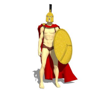 古罗马战士sketchup模型下载_sketchup草图大师SKP模型