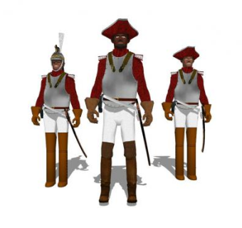 现代男兵人物SU模型下载_sketchup草图大师SKP模型