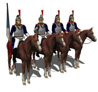 骑马的战士SU模型下载_sketchup草图大师SKP模型