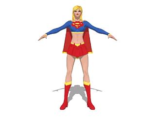 超级英雄女超人SU模型下载_sketchup草图大师SKP模型