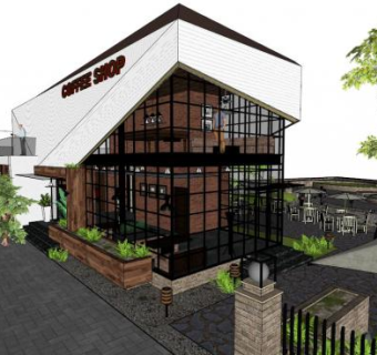 二层场景室内su模型下载_sketchup草图大师SKP模型