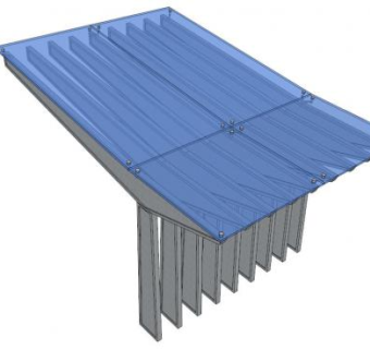 建筑挡雨棚su模型下载_sketchup草图大师SKP模型
