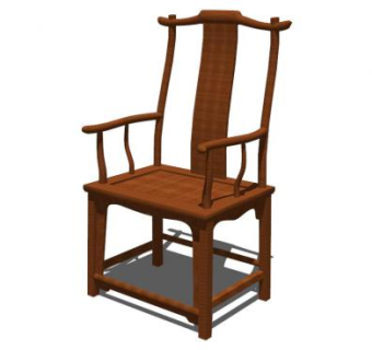 中式椅su模型下载_sketchup草图大师SKP模型