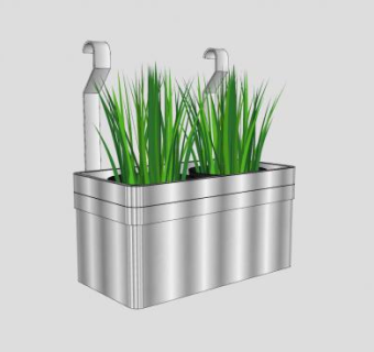 金属吊挂盆栽SU模型下载_sketchup草图大师SKP模型