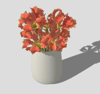 简约花盆SU模型下载_sketchup草图大师SKP模型