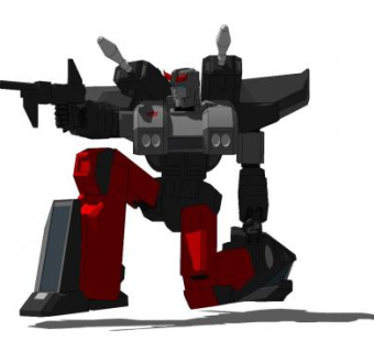 变形金刚人物SU模型下载_sketchup草图大师SKP模型